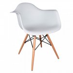 Kollu Beyaz Eames Sandalye